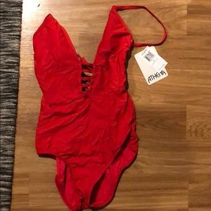 Red one piece bathing suit 👙 NWT